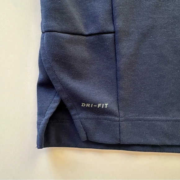 Nike Mens Dri Fit Half Zip Football UV Top Pullover Navy Blue Small - Picture 8 of 15